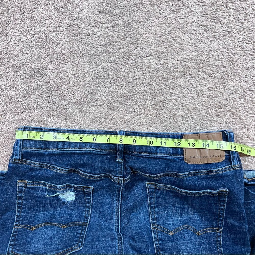 American Eagle Mens Next Level Flex Slim Stretch Denim Blue Jeans Size 33x32 - Picture 7 of 8